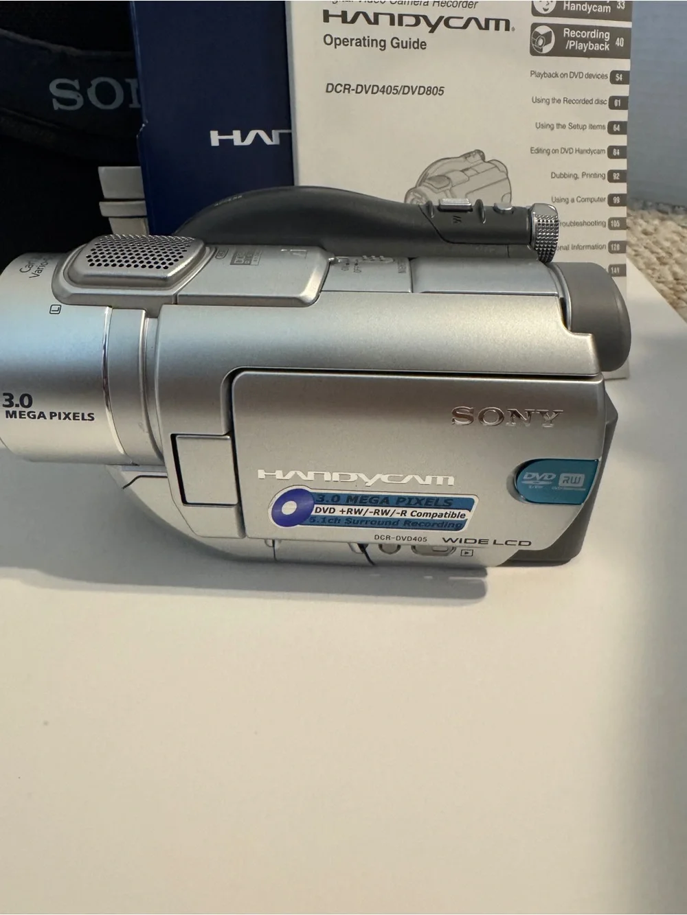 Sony Handycam DCR-DVD405 Digital Video Camera Recorder with Accessories - TESTED